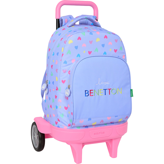 Comprar Mochila Gde. C/ruedas Compact Evol. Ext. Benetton Lila
