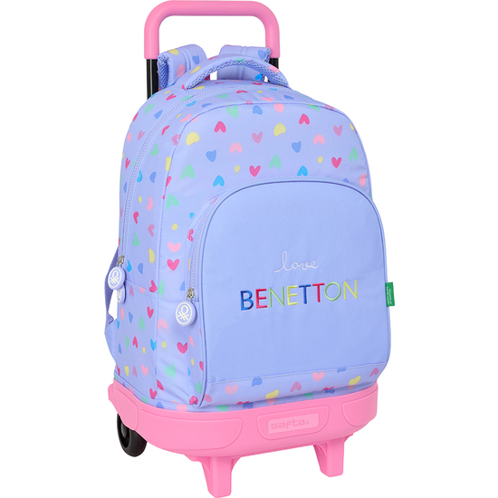 Comprar Mochila Gde. C/ruedas Compact Extraible Benetton Lila