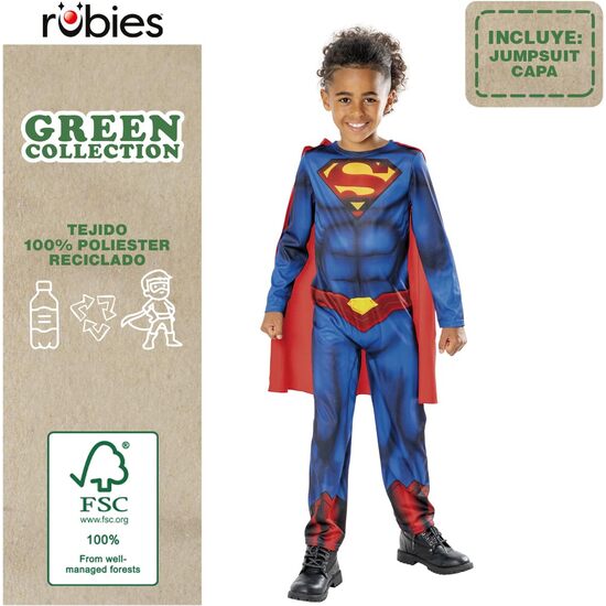 DISFRAZ SUPERMAN GREEN COL EN CAJA INF