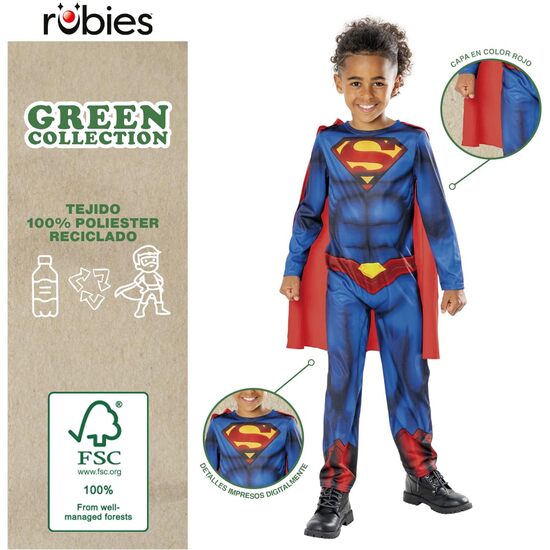 DISFRAZ SUPERMAN GREEN COL EN CAJA INF