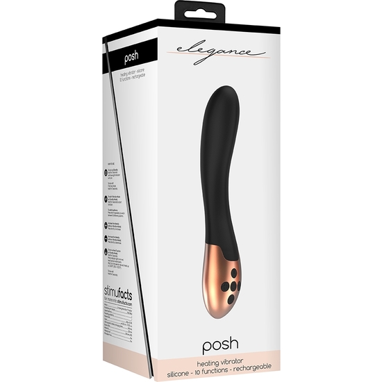 HEATING POSH VIBRATOR - BLACK