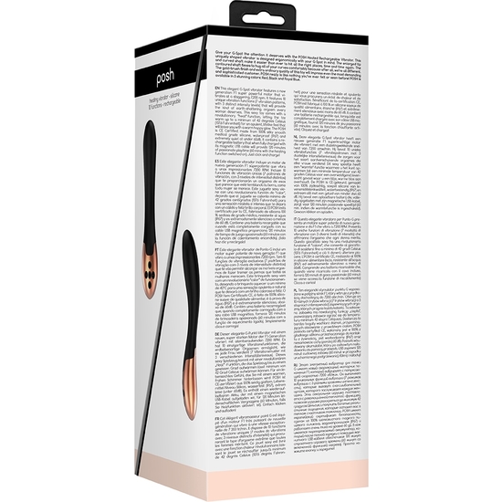 HEATING POSH VIBRATOR - BLACK