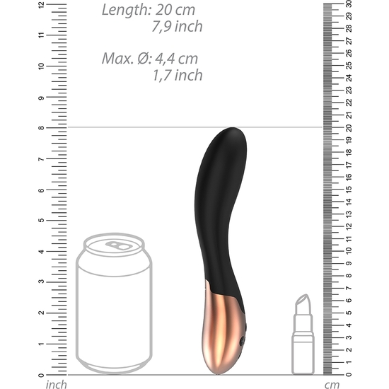 HEATING POSH VIBRATOR - BLACK