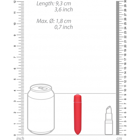 1 SPEED VIBRATING BULLET - RED