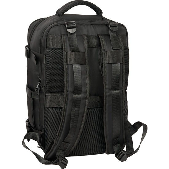 MOCHILA VIAJE CABINA PORTATIL 15,6 REAL MADRID NEGRA