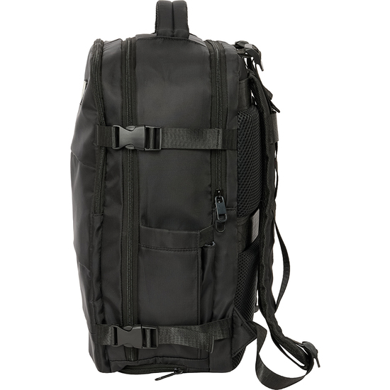 MOCHILA VIAJE CABINA PORTATIL 15,6 REAL MADRID NEGRA