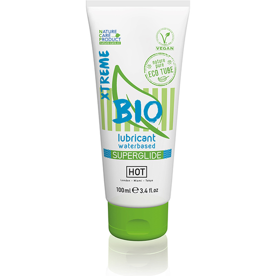 HOT BIO SUPERGLIDE XTREME WATER BASED LUBRICANT 100ML