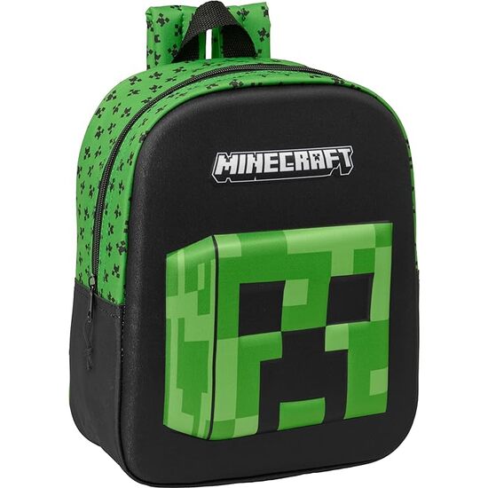 MOCHILA GUARDERIA 3D MINECRAFT SAFTA