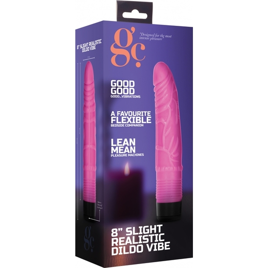 GC REALISTIC VIBRATOR PENIS 19.5CM - PINK