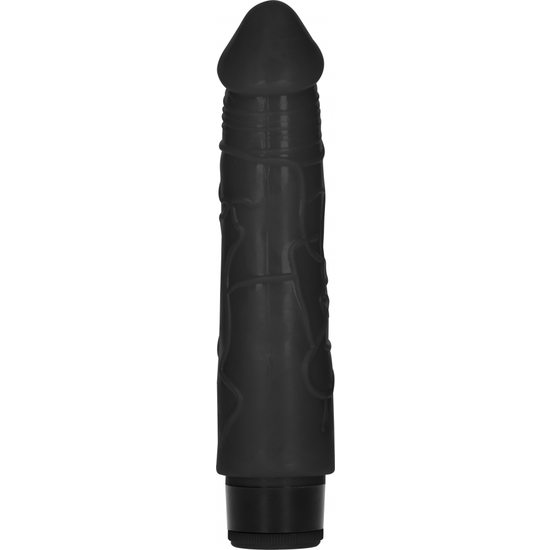 GC REALISTIC THICK VIBRATOR PENIS 20CM - BLACK