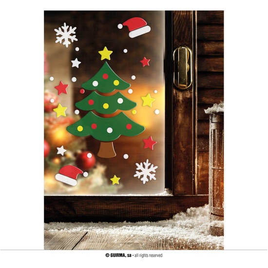 DECORACION GEL ARBOL DE NAVIDAD 20X25 CM GUIRMA