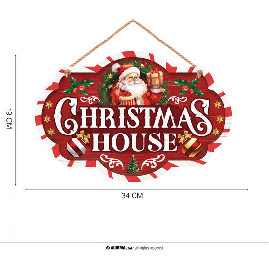 Comprar Letrero Christmas House 30x20 Cm