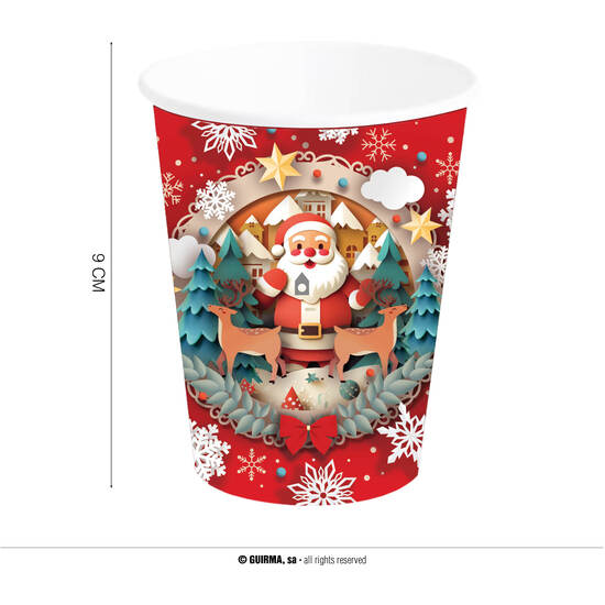 Comprar Bolsa 6 Vasos De Navidad 240 Ml 9 Cm Bolsa 6 Vasos De Navidad 240 Ml 9 Cm