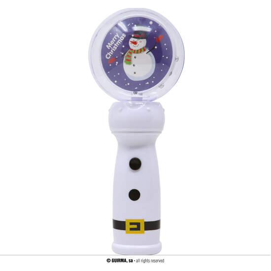 VARITA BOLA HOMBRE NIEVE CON LEDS 21 CMS GUIRMA