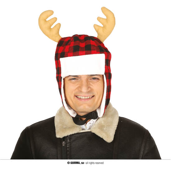 Comprar Gorro Cuadros Con Cuernos 45 Cms.