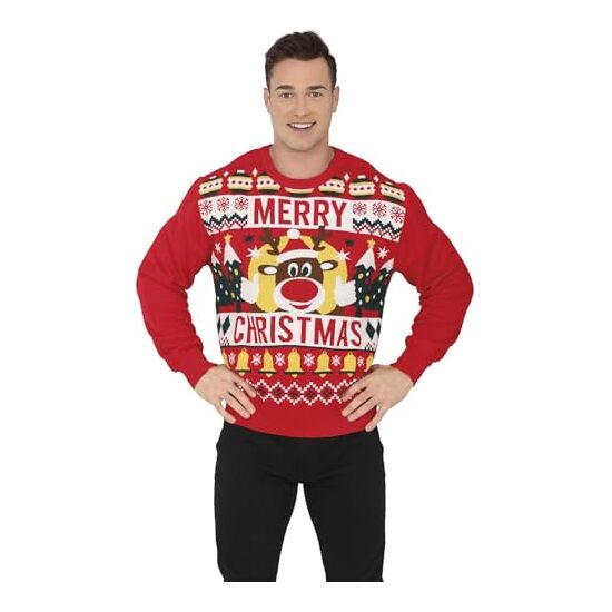 JERSEY NAVIDAD  MERRY XMAS , HOMBRE, TALLA M
