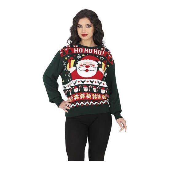 JERSEY NAVIDAD  HO HO HO , MUJER, TALLA L