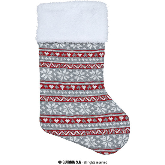 Comprar Bota Navidad De Punto, 45 Cms