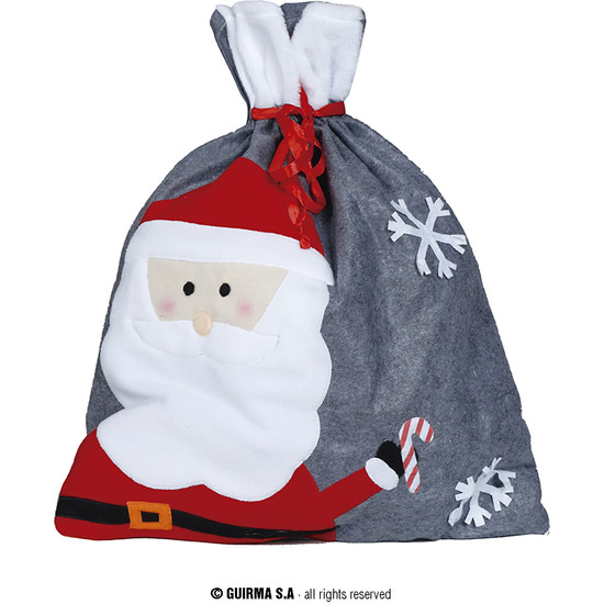 Comprar Saco Gris Con Noel, 50x60 Cms Saco Gris Con Noel, 50x60 Cms