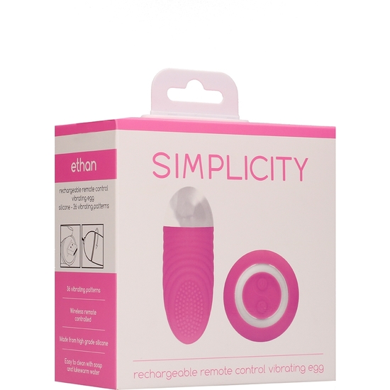 ETHAN PINK REMOTE CONTROL VIBRATING EGG