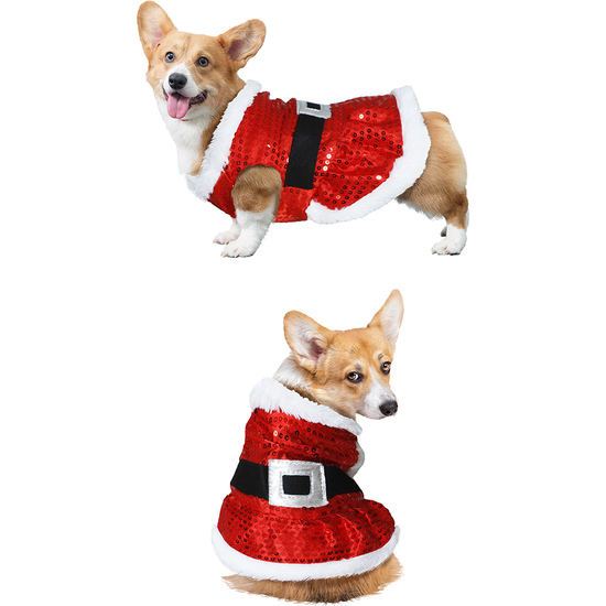 Comprar Disfraz Noel Lentejuelas Para Mascotas Talla M