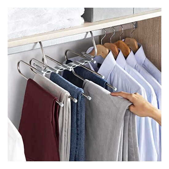 20 PERCHA MÚLTIPLE PARA PANTALONES 5 N 1 HAVS