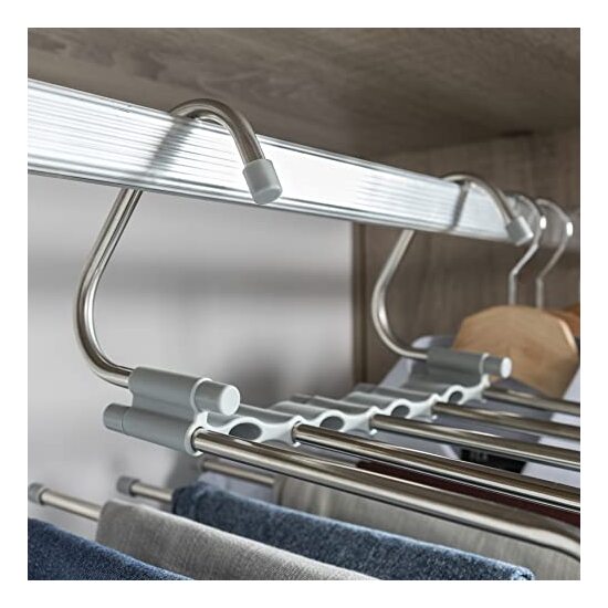 20 PERCHA MÚLTIPLE PARA PANTALONES 5 N 1 HAVS