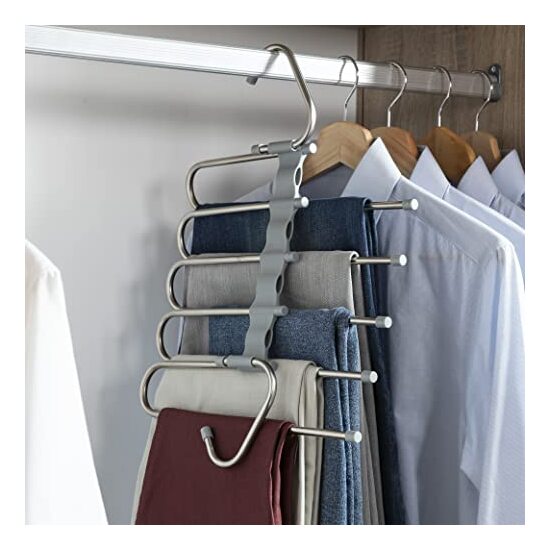 20 PERCHA MÚLTIPLE PARA PANTALONES 5 N 1 HAVS