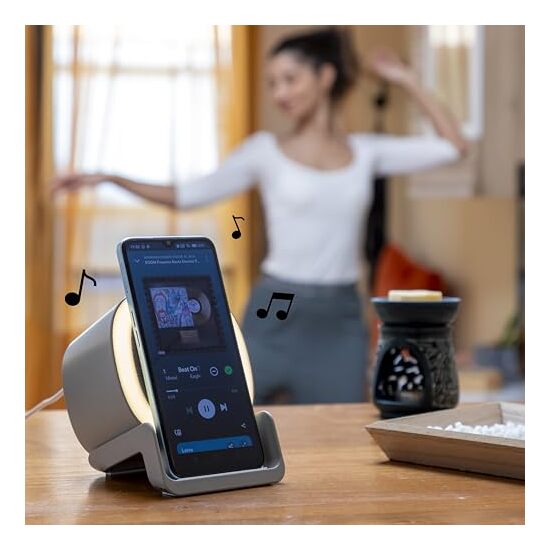 # -8- ALTAVOZ CARGADOR INALAMBRICO CON LED SOUWIS