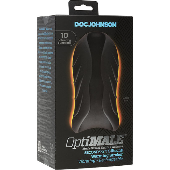 OPTIMALE SILICONE MASTURBATOR WITH VIBRATOR AND WARM UP