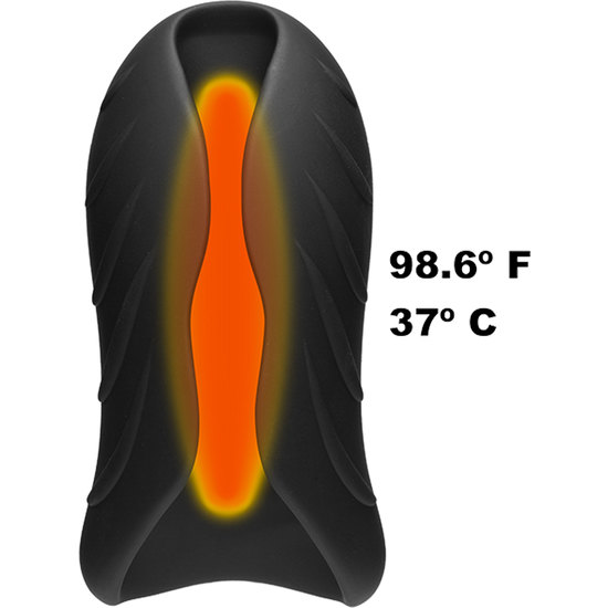 OPTIMALE SILICONE MASTURBATOR WITH VIBRATOR AND WARM UP