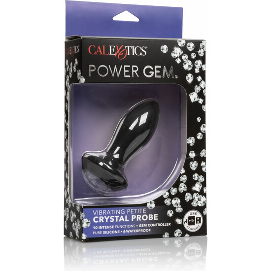 PETITE CRYSTAL PROBE PLUG SILICONE WITH VIBRATION