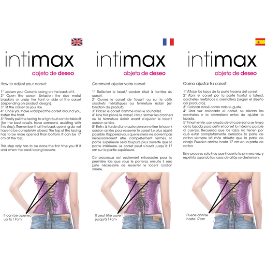 INTIMAX CORSET SHOW BLACK