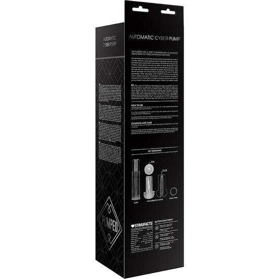 AUTOMATIC CYBER PUMP WITH MASTURBATION SHEATH - TRANSPARENT