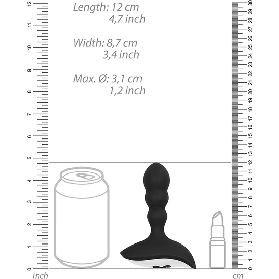 SONO NO. 78 - RECHARGEABLE ANAL STIMULATOR - BLACK
