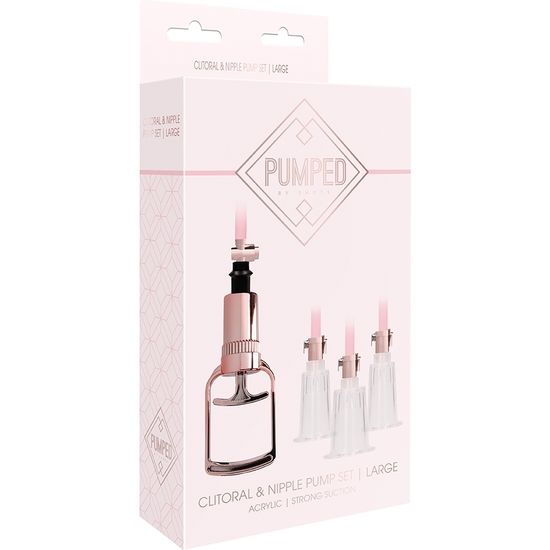 SUCTION KIT FOR BREAST AND BIG CLITORIS - PINK