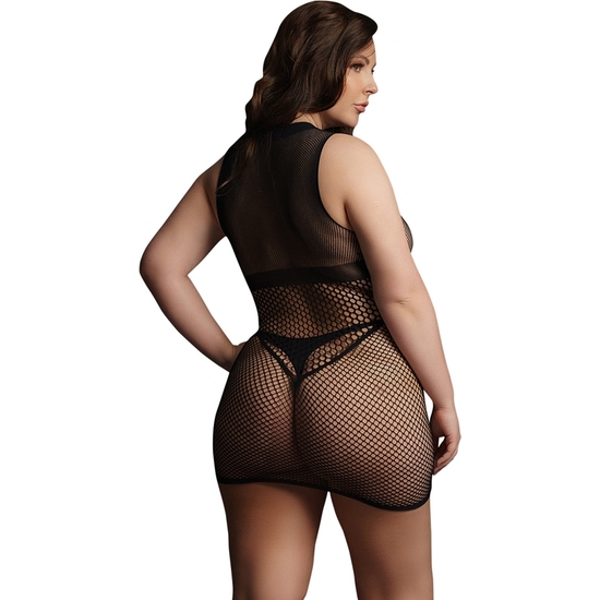 LE DESIR MINI DRESS WITH OPEN CUPS - BLACK