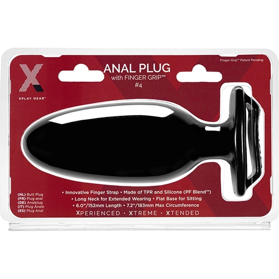 FINGER GRIP PLUG 4L - BLACK