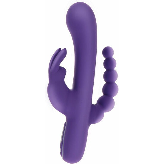 TRIPLE PLEASURE VIBRATOR-PURPLE