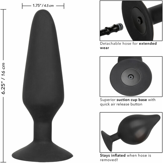 XL SILICONE INFLATABLE ANAL PLUG