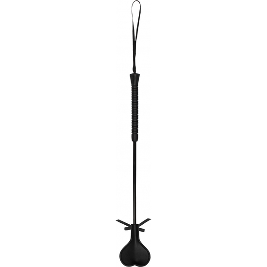 OUCH! HEART SHAPED WHIP - BLACK