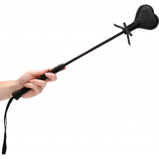 OUCH! HEART SHAPED WHIP - BLACK