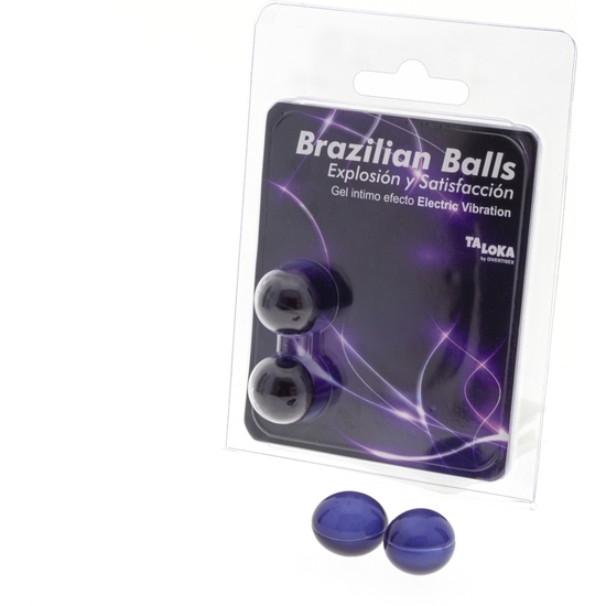 2 brazilian balls explosion de aromas gel excitante efecto electric vibración