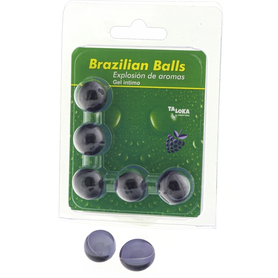 5 brazilian balls explosion de aromas gel intimo - frutas del bosque (1)