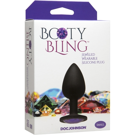 Booty bling - pequeño - morado - plug silicona (1)
