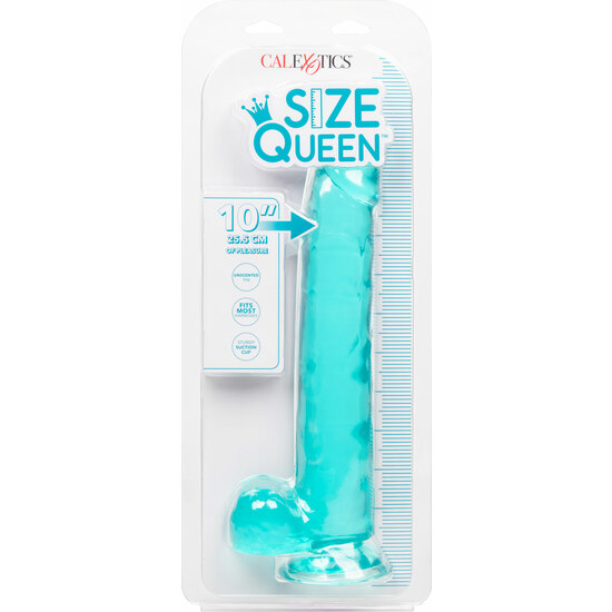 Queen size pene gelatina 30,5cm - azul (1)