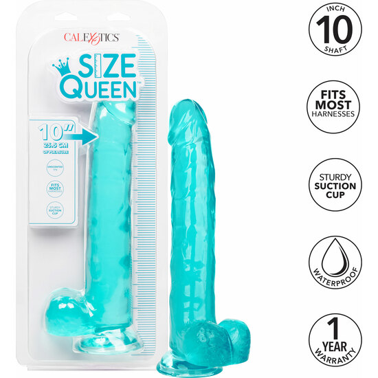 Queen size pene gelatina 30,5cm - azul (7)