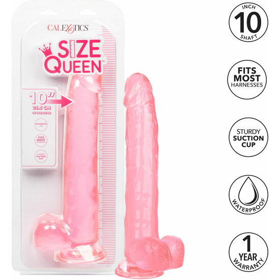 Queen size pene gelatina 30,5cm - rosa (6)