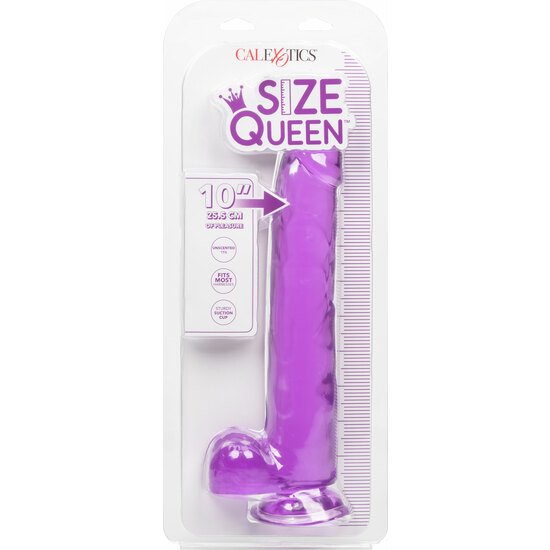 Queen size pene gelatina 30,5cm - morado (1)