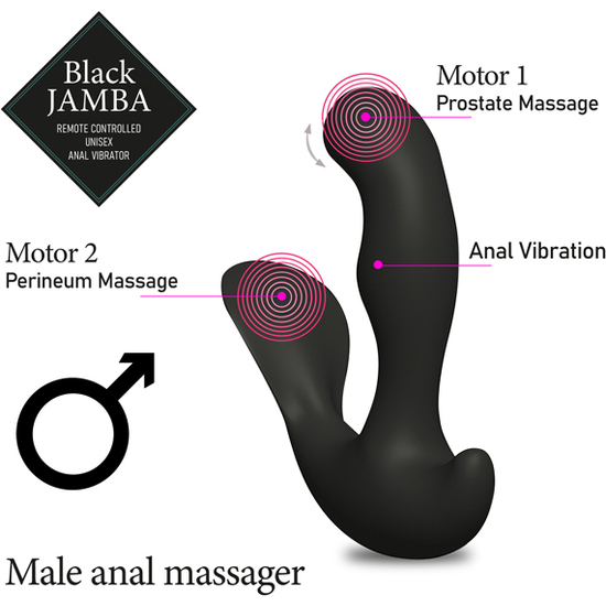 Feelztoys jamba vibrador anal negro (1)